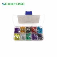 SEUO buena venta caliente estándar de bajo perfil mini Micro Mini Auto Car Truck auto fusible hoja fusible coche fusible 100 unids/caja