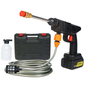 Nettoyeur de voiture électrique portable Nettoyeur haute pression <span class=keywords><strong>Batterie</strong></span> au lithium Outil électrique Mini nettoyeur de voiture haute pression - Product Image 5