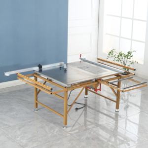 Scie à table portative pour le travail du <span class=keywords><strong>bois</strong></span>, idéale pour couper le contreplaqué et la porcelaine, avec table coulissante et bande de protection – MOQ : 1 ensemble - Product Image 2
