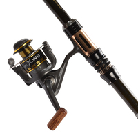 En gros mini carbone Portable Télescopique Canne À Pêche de pêche mer tige