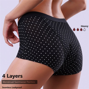 Slip Assorbenti Super Assorbenti Senza Cuciture per Donne, Mutande Mestruali Femminili, Culotte, Slip a 4 Strati per il Ciclo Mestruale - Product Image 2