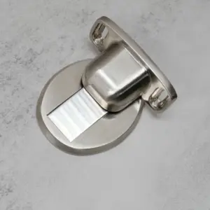 Magnet Tür stopper Großhandel Fabrik türen Metall Zink legierung Satin Nickel Hardware hochwertige Stopper