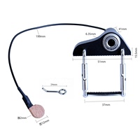Capteur piézoélectrique à clip YUANXIN Viola Pickup CV-18 pour violon - Jack 6,35 mm, câble de 199 mm pour amplificateur