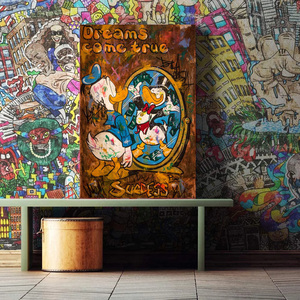 Minipintura en lienzo para niños, carteles e impresiones, imágenes <span class=keywords><strong>de</strong></span> pared, decoración del hogar - Product Image 2