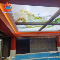 Faux-plafond décoratif tissu matériel prix impression 3D numérique UV PVC film plafond tendu design MSD
