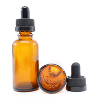 Flacons compte-gouttes en verre transparent, vert, bleu, ambré pour huiles essentielles (5ml-100ml) et collyres, avec sérigraphie
