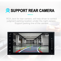 Radio con GPS para coche, reproductor multimedia con vídeo, 2 din, 7 pulgadas, universal, DVD, BT, para Toyota, con FM, USB, AUX, RDS