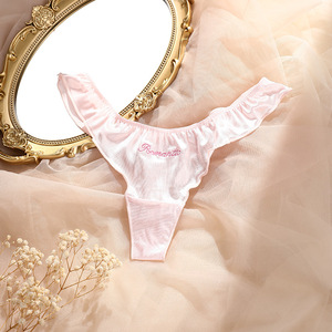 Bikini de Lujo para Mujer Europea y Americana, Satinado, Talla Grande, Sexy, con Bordado de Letras, Tentación, Cintura Baja, Secado Rápido - Product Image 3