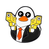 Ensemble d'épingles en émail canard jaune créatif |   Collection de broches en métal |   Vêtements et accessoires écologiques en gros