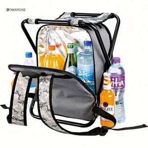 Folding Picnic Cooler <b>Backpack</b> With Chair, Lightweight Portable Seat Stool for Outdoor Camping, Travel, Hiking, Beach,Fishing - Product Image 3