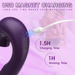 Vibrateur vibrant et aspirant en silicone OEM, rechargeable, silencieux, multifonction, jouet intime <span class=keywords><strong>pour</strong></span> femmes, vente en gros - Product Image 5