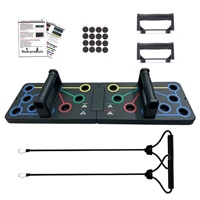 Barres de pompes multifonctionnelles transfrontalières pliables pour entraînement à domicile, soutien pour les exercices de poitrine, dos et épaules