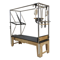 Lit de Pilates Cadillac MJD M201A en bois de caoutchouc/érable pour usage domestique et commercial, entraînement de yoga, fitness, musculation