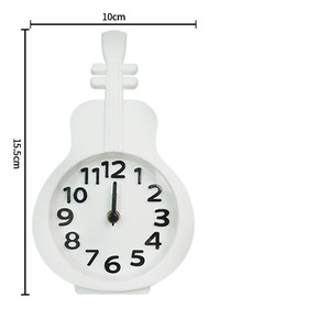 Réveil Violon 3D Personnalisé avec Logo, Horloge de Table à Piles Économique, Couleur Bonbon Tendance, Réveil Silencieux Créatif pour Enfants et Étudiants - Product Image 6