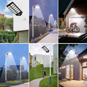 Wholesale Automatic Stand Alone Unique Ip65 Intelligent Led 100w All in <b>Solar</b> Street Light Outdoor Waterproof <b>with</b> Pole Motion - Product Image 4