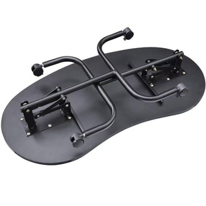 Portable <b>Folding</b> Manicure <b>Table</b> Nail Salon Desk with Tray Wrist Rest Lockable Wheels for Home Spa Beauty Studio - Product Image 2