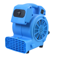 500CFM Portable Air Mover | Restauration de l'eau et séchage des tapis | Mini souffleur 1/8HP | Sécurité GFCI