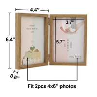 Cadre photo en bois de chêne naturel de haute qualité Huikang modèle 019 avec impression en relief et impression bicolore en gros