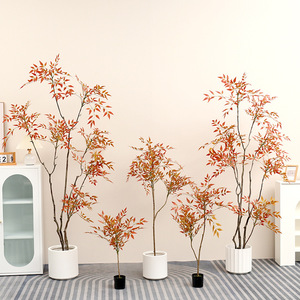 Planta Artificial Nantianthus en Maceta, Decoración para el Hogar, Plantas Falsas Nórdicas, Árboles Artificiales Grandes, Planta Decorativa para Paisajes - Product Image 3