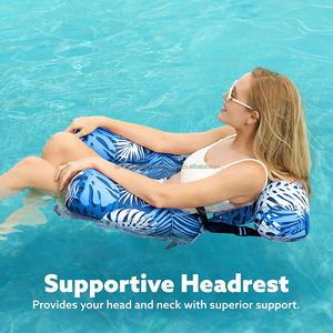 Summer Pool <b>Floats</b> <b>Inflatable</b> Floating Pool Lounge Chair for Adult Heavy Duty Blow up Floating Chairs for Party Water Beach Lake - Product Image 4