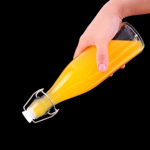 Bottiglie in Vetro con Tappo a Chiusura Ermetica 60ml 100ml 250ml 500ml 750ml 1000ml 2000ml per Bevande, Oli, Kombucha - Product Image 3