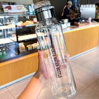 Meilleure vente : Bouteille d'eau transparente en borosilicate de grande capacité (700 ml/1 litre) avec infuseur à thé pour l'eau bouillante