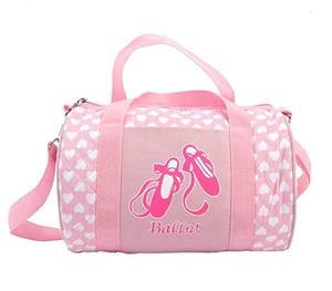 Bolsa de Baile de Ballet Rosa Personalizada de Alta Calidad para Niñas Pequeñas, Bolsas de Lona con Compartimento para Zapatos - Product Image 1
