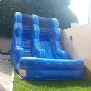 Toboggan aquatique gonflable sec en PVC, toboggan gonflable commercial, toboggan à escaliers, <span class=keywords><strong>piscine</strong></span> pour le plaisir - Product Image 1