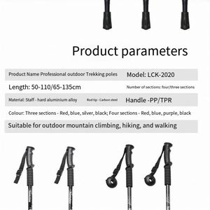 Bastón de Senderismo Ajustable, Precio de Fábrica, para Montañismo y Caminatas - Product Image 4