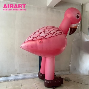 Ballon d'arche flamant rose d'été à thème parc forestier, grande porte flamant rose gonflable fabriquée en usine pour la décoration publicitaire - Product Image 3