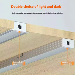 Profilé en aluminium encastré pour lumière LED Extrusion <span class=keywords><strong>de</strong></span> plaques <span class=keywords><strong>de</strong></span> plâtre Plafond en aluminium Cloisons sèches <span class=keywords><strong>Rail</strong></span> d'angle en aluminium Profilé à LED léger en aluminium - Product Image 5