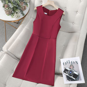 Traje de ocasión Formal de dos piezas rojo Falda Primavera Otoño Adaptabilidad Ceremonial Discurso <span class=keywords><strong>Concurso</strong></span> Radiodifusión Hosting Vestido de anfitriona - Product Image 5