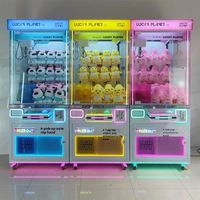 Machine à pinces à monnayeur la plus populaire avec interface en anglais, personnalisable, en matériau ABS, pour parcs d'attractions