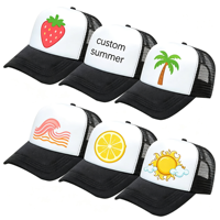 Casquette Trucker Personnalisée avec Logo, Face Avant en Mousse, Dos en Maille, Impression Sérigraphique, Streetwear, Casquettes Promotionnelles, Casquette Trucker en Mousse avec Dos en Maille