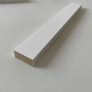Tablas de Madera con Revestimiento Blanco Resistente a la Humedad, Molduras de Madera con Unión Dentada - Product Image 6