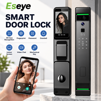 Serrure de porte intelligente EY-V700 Tuya Wi-Fi avec cœur de sécurité classe C, capacité de 100 empreintes digitales, caméra et stockage cloud pour portes en acier inoxydable
