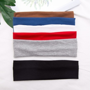 Stretch Make-Up Haaraccessoires Katoenen Haarband Mode Hoofdbanden Voor Dames Heren Solide Hardloop Fitness Yoga Hoofdband