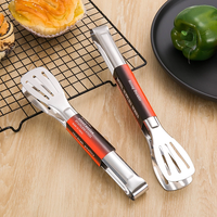 Pinces de service en acier inoxydable, antiadhésives, écologiques, compatibles lave-vaisselle, antidérapantes, pour buffet, pain, barbecue, steak - Vente en gros