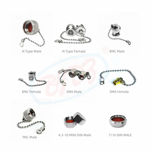 Usine N Type SMA <span class=keywords><strong>BNC</strong></span> TNC UHF 4.3-10 <span class=keywords><strong>MINI</strong></span> DIN 7/16 DIN capuchon anti-poussière prise mâle de protection prise femelle RF couvercle de connecteur coaxial - Product Image 3