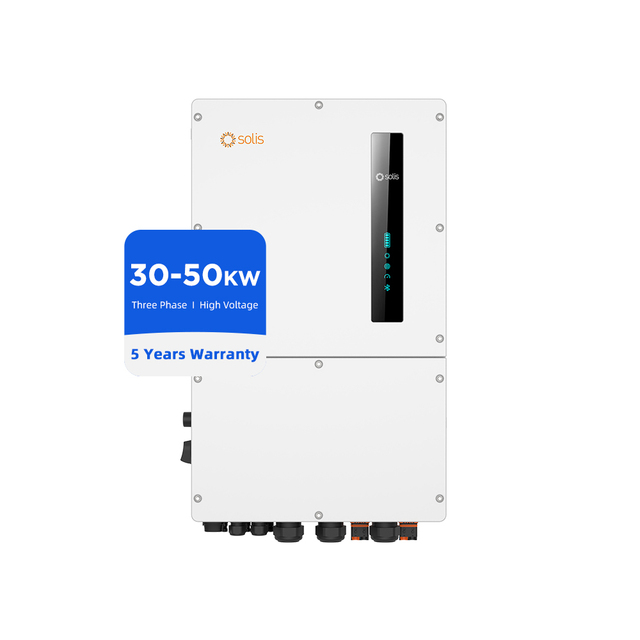 Eu Stock Solis Hybrid 50kw 30kw Solar Inverter for Home Price With Battery