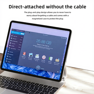 Boîtier <span class=keywords><strong>SSD</strong></span> NVMe JEYI 2230 M.2 USB 3.2 10 Gbps en aluminium avec couvercle magnétique, branchement direct Type C - Product Image 3