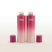 Ensemble de bouteilles PET de luxe haut de gamme pour emballages de soins de la peau, contenants vides pour toner, lotion, émulsion, vente en gros