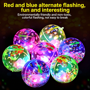 Superb Foil Ribbon Elastic Ball with Gold Wire Sparkling Crystals Glowing Christmas Advertising Toy - Product Image 2