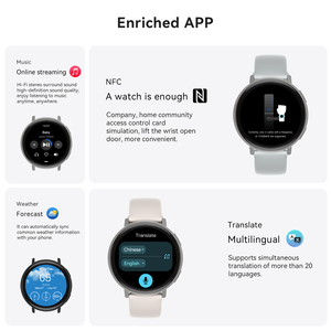Reloj Inteligente Microwear de Diseño Privado Super Delgado con Pantalla AMOLED de 1.32 Pulgadas, Llamadas por BT, Reproducción de Música, NFC, IA, para Hombres y Mujeres - Product Image 5