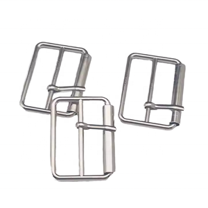 ステンレス鋼シングルピンベルトバックルトライグライドピンローラースライディングベルトバックル犬用リーシュコートベルト3X 19X 30mmバッグボートハードウェア - Product Image 6