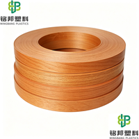 Bande de chant PVC résistante à l'eau, couleur personnalisée, avec matériau ABS pour la production de placards, en gros