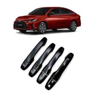 อุปกรณ์ตกแต่งรถยนต์คุณภาพสูง WZXD ฝาครอบมือจับประตูสีดำด้านสำหรับ Yaris Ativ 2023 - Product Image 1