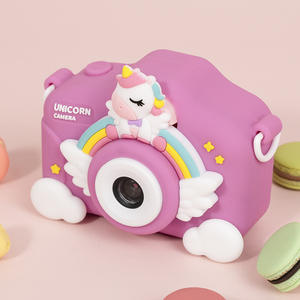 IPS HD ekran çocuklar oyuncak doğum günü hediyesi çocuklar için selfie kamera güzel şekil karikatür unicorn fotoğraf video dijital kamera 4-8year - Product Image 3