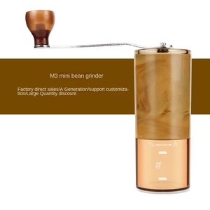 En stock – Moulin à café manuel portable en céramique à manivelle, détachable, pour grains et café – Vente en gros - Product Image 2