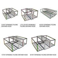 Maison conteneur pliable extensible, cabine modulaire préfabriquée pour bureau, salle de bain, cuisine, installation rapide
